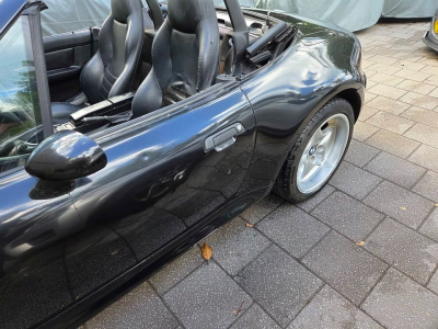 2000 BMW M Roadster in Cosmos Black Metallic over Black Nappa