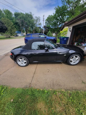 2000 BMW M Roadster in Cosmos Black Metallic over Black Nappa