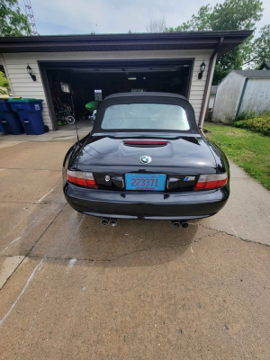2000 BMW M Roadster in Cosmos Black Metallic over Black Nappa