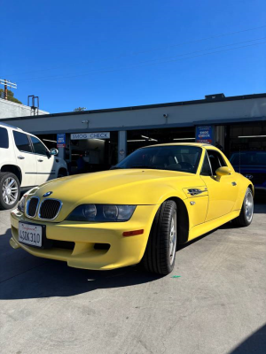 2000 BMW M Roadster in Dakar Yellow 2 over Black Nappa