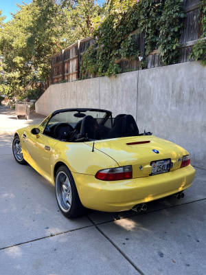 2000 BMW M Roadster in Dakar Yellow 2 over Black Nappa