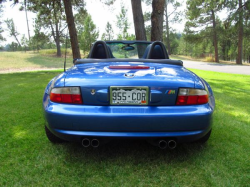 2000 BMW M Roadster in Estoril Blue Metallic over Estoril Blue & Black Nappa