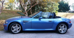 2000 BMW M Roadster in Estoril Blue Metallic over Estoril Blue & Black Nappa