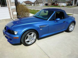 2000 BMW M Roadster in Estoril Blue Metallic over Estoril Blue & Black Nappa