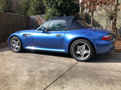 2000 BMW M Roadster in Estoril Blue Metallic over Estoril Blue & Black Nappa