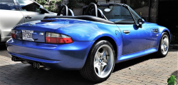 2000 BMW M Roadster in Estoril Blue Metallic over Estoril Blue & Black Nappa