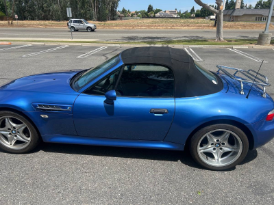 2000 BMW M Roadster in Estoril Blue Metallic over Estoril Blue & Black Nappa