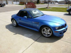 2000 BMW M Roadster in Estoril Blue Metallic over Estoril Blue & Black Nappa