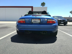 2000 BMW M Roadster in Estoril Blue Metallic over Estoril Blue & Black Nappa