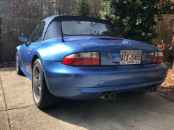 2000 BMW M Roadster in Estoril Blue Metallic over Estoril Blue & Black Nappa