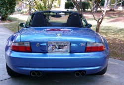 2000 BMW M Roadster in Estoril Blue Metallic over Estoril Blue & Black Nappa
