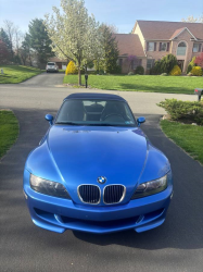 2000 BMW M Roadster in Estoril Blue Metallic over Estoril Blue & Black Nappa
