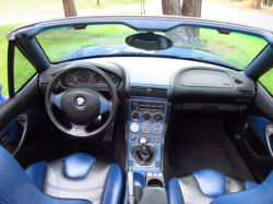 2000 BMW M Roadster in Estoril Blue Metallic over Estoril Blue & Black Nappa