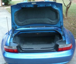 2000 BMW M Roadster in Estoril Blue Metallic over Estoril Blue & Black Nappa