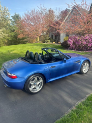 2000 BMW M Roadster in Estoril Blue Metallic over Estoril Blue & Black Nappa