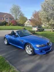 2000 BMW M Roadster in Estoril Blue Metallic over Estoril Blue & Black Nappa