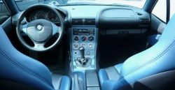 2000 BMW M Roadster in Estoril Blue Metallic over Estoril Blue & Black Nappa