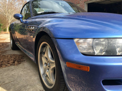 2000 BMW M Roadster in Estoril Blue Metallic over Estoril Blue & Black Nappa