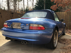 2000 BMW M Roadster in Estoril Blue Metallic over Estoril Blue & Black Nappa