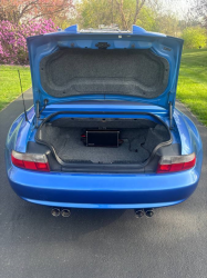 2000 BMW M Roadster in Estoril Blue Metallic over Estoril Blue & Black Nappa