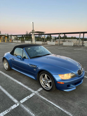 2000 BMW M Roadster in Estoril Blue Metallic over Black Nappa