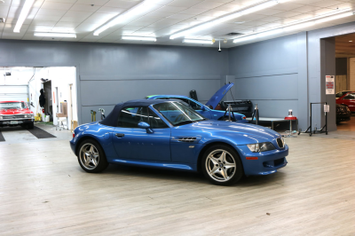 2000 BMW M Roadster in Estoril Blue Metallic over Estoril Blue & Black Nappa