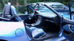2000 BMW M Roadster in Estoril Blue Metallic over Estoril Blue & Black Nappa