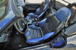 2000 BMW M Roadster in Estoril Blue Metallic over Estoril Blue & Black Nappa