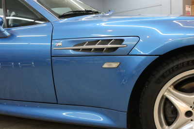 2000 BMW M Roadster in Estoril Blue Metallic over Estoril Blue & Black Nappa