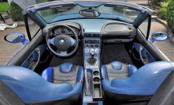 2000 BMW M Roadster in Estoril Blue Metallic over Estoril Blue & Black Nappa