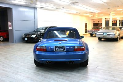 2000 BMW M Roadster in Estoril Blue Metallic over Estoril Blue & Black Nappa