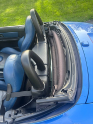 2000 BMW M Roadster in Estoril Blue Metallic over Estoril Blue & Black Nappa