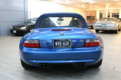 2000 BMW M Roadster in Estoril Blue Metallic over Estoril Blue & Black Nappa