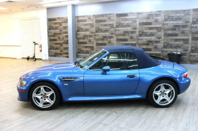 2000 BMW M Roadster in Estoril Blue Metallic over Estoril Blue & Black Nappa