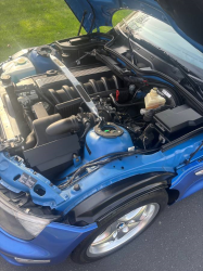 2000 BMW M Roadster in Estoril Blue Metallic over Estoril Blue & Black Nappa