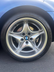 2000 BMW M Roadster in Estoril Blue Metallic over Estoril Blue & Black Nappa
