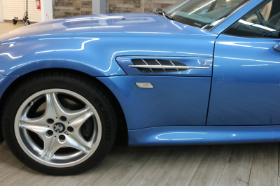 2000 BMW M Roadster in Estoril Blue Metallic over Estoril Blue & Black Nappa