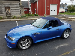 2000 BMW M Roadster in Estoril Blue Metallic over Estoril Blue & Black Nappa