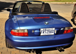 2000 BMW M Roadster in Estoril Blue Metallic over Estoril Blue & Black Nappa