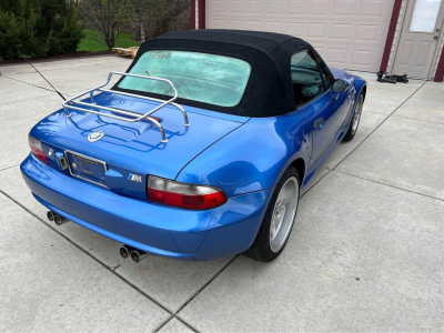 2000 BMW M Roadster in Estoril Blue Metallic over Estoril Blue & Black Nappa