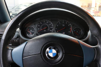 2000 BMW M Roadster in Estoril Blue Metallic over Estoril Blue & Black Nappa