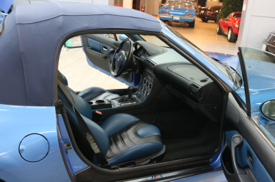 2000 BMW M Roadster in Estoril Blue Metallic over Estoril Blue & Black Nappa