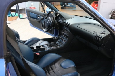 2000 BMW M Roadster in Estoril Blue Metallic over Estoril Blue & Black Nappa