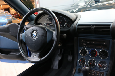 2000 BMW M Roadster in Estoril Blue Metallic over Estoril Blue & Black Nappa