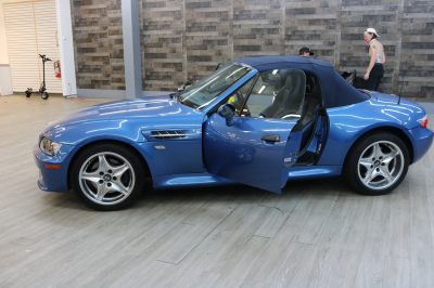 2000 BMW M Roadster in Estoril Blue Metallic over Estoril Blue & Black Nappa