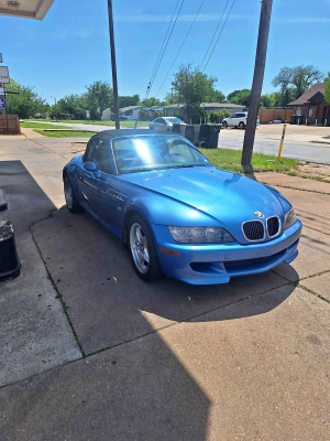 2000 BMW M Roadster in Estoril Blue Metallic over Estoril Blue & Black Nappa