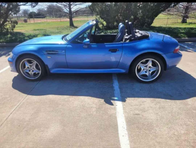 2000 BMW M Roadster in Estoril Blue Metallic over Estoril Blue & Black Nappa