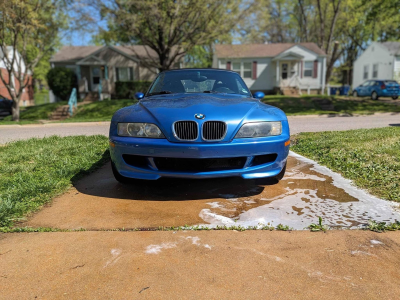 2000 BMW M Roadster in Estoril Blue Metallic over Estoril Blue & Black Nappa