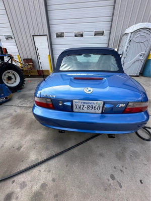 2000 BMW M Roadster in Estoril Blue Metallic over Black Nappa