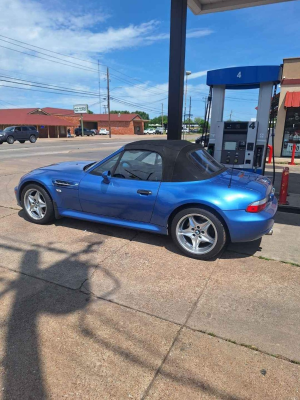 2000 BMW M Roadster in Estoril Blue Metallic over Estoril Blue & Black Nappa